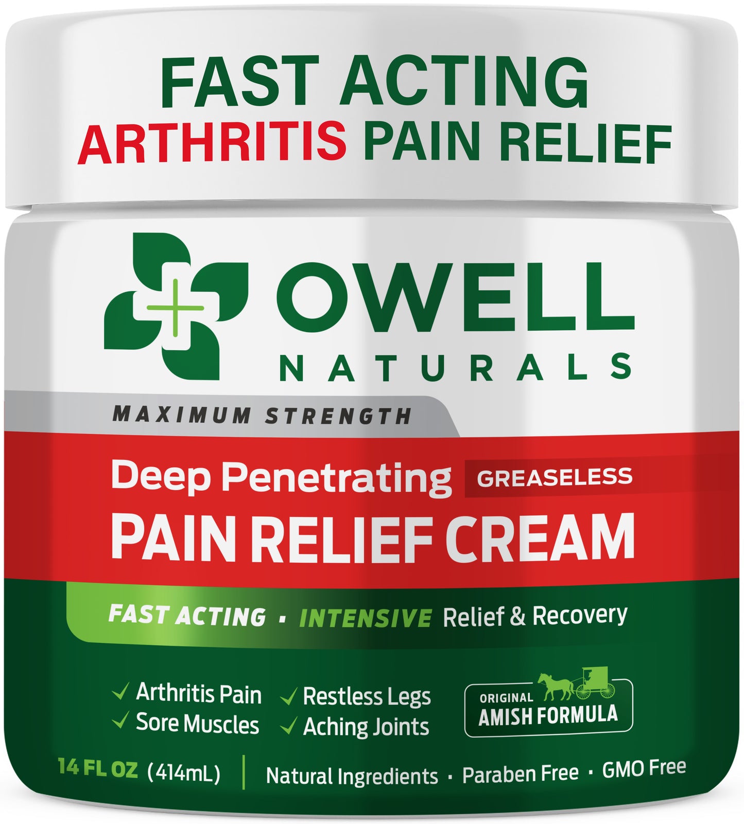 Deep Penetrating Greaseless Pain Relief Cream