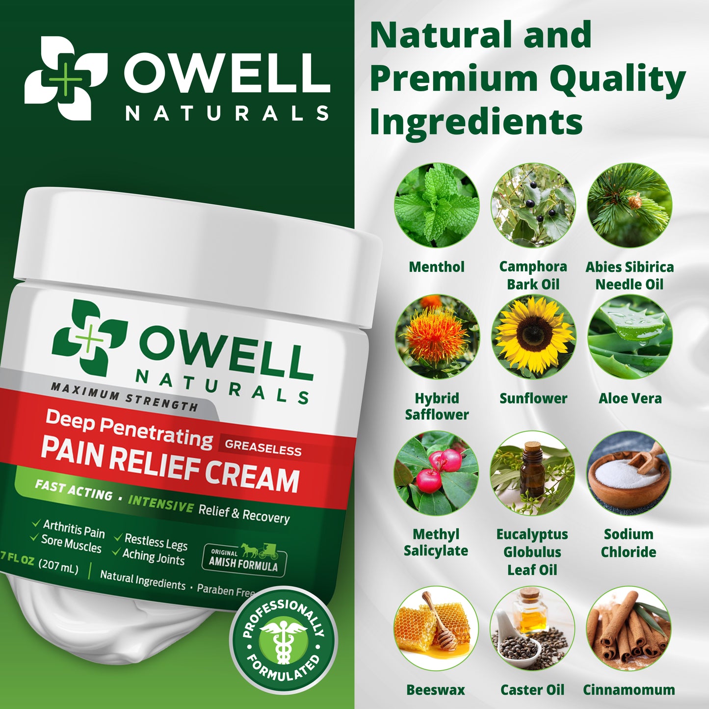 Deep Penetrating Greaseless Pain Relief Cream