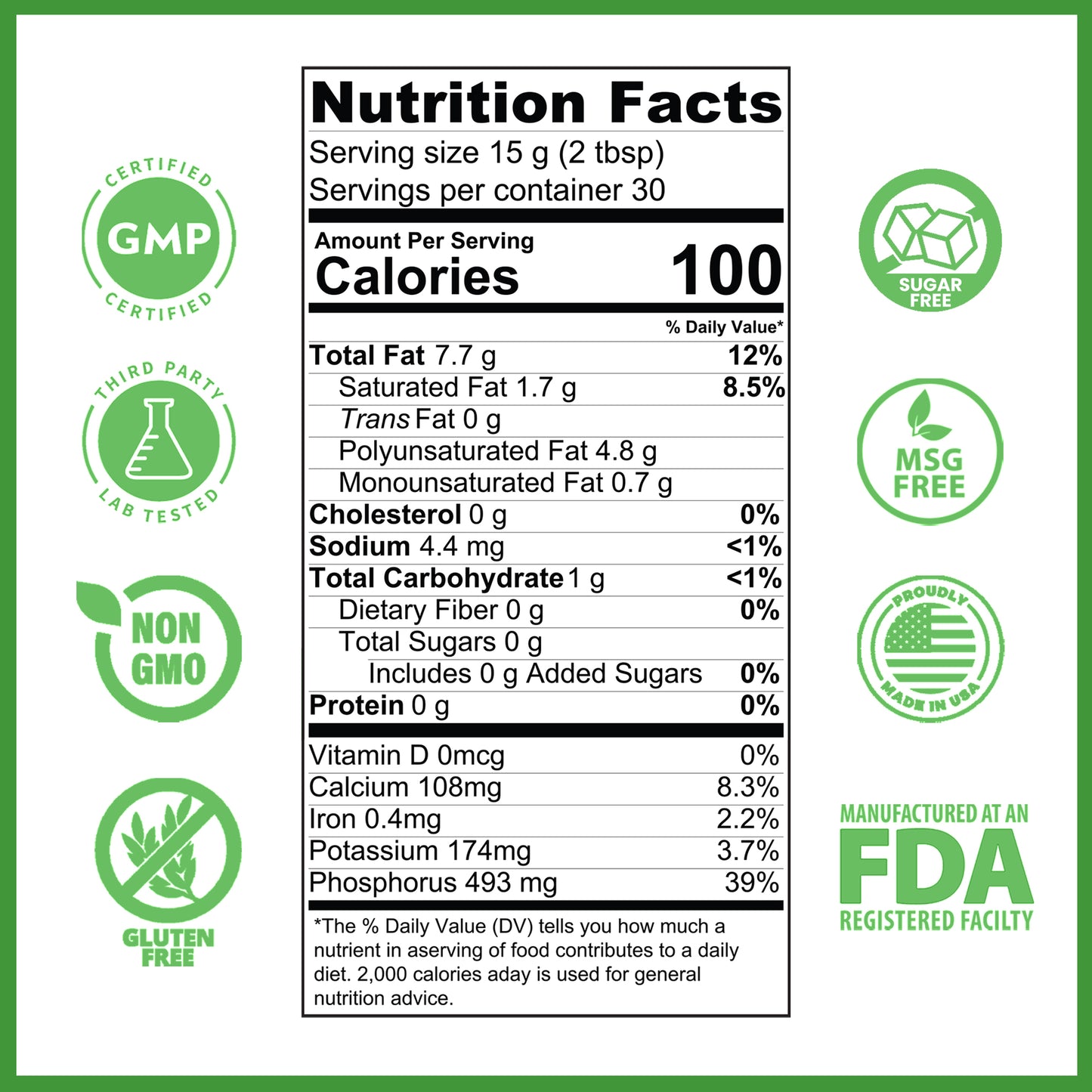 Lewis Labs Lecithin Granules Supplement | Natural Soy Lecithin Powder, 16 oz