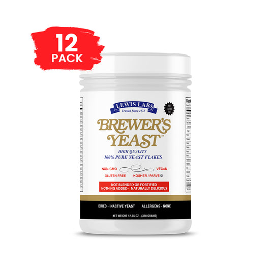 SPECIAL 12 BOTTLES Lewis Labs Brewer's Yeast™ Flakes