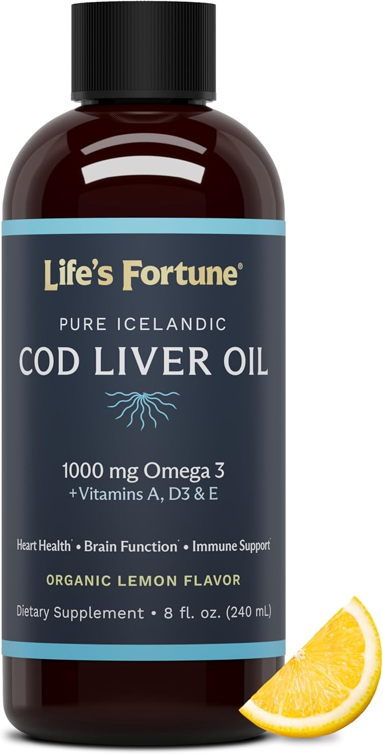 Icelandic Cod Liver Oil - Organic Lemon Flavor