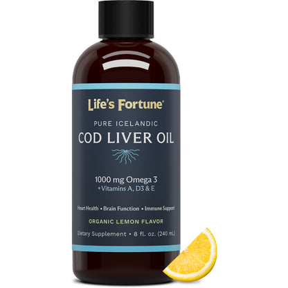 Icelandic Cod Liver Oil - Organic Lemon Flavor