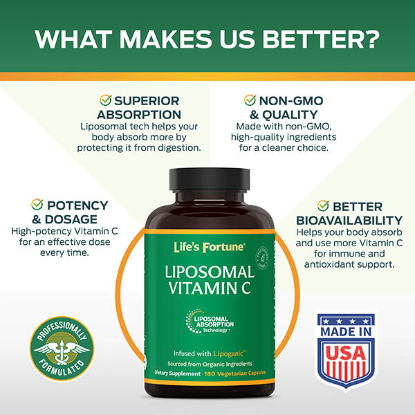 Life's Fortune Liposomal Vitamin C 180 Capsules