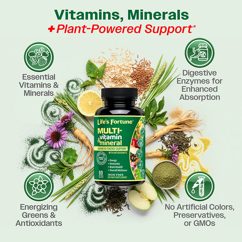 Life's Fortune Multivitamin & Mineral - Energy Booster, tablets