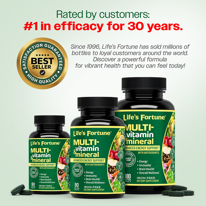 Life's Fortune Multivitamin & Mineral - Energy Booster, tablets