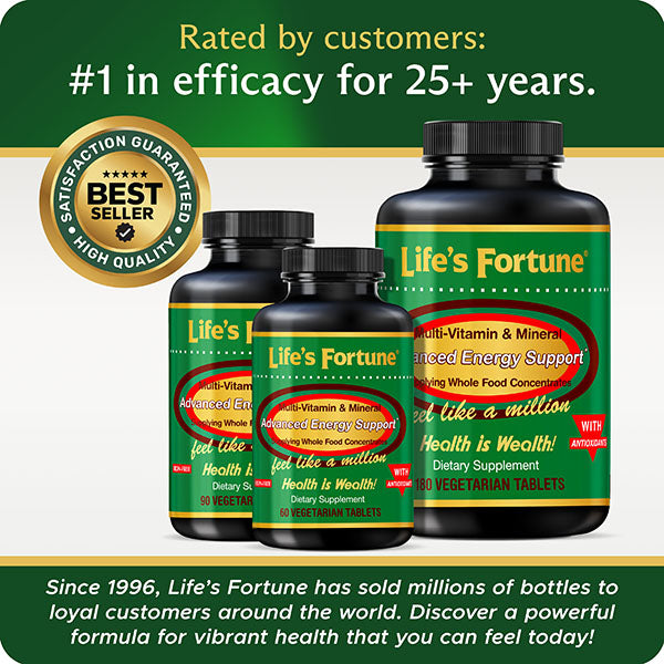 Life's Fortune Multivitamin & Mineral - Energy Booster, tablets