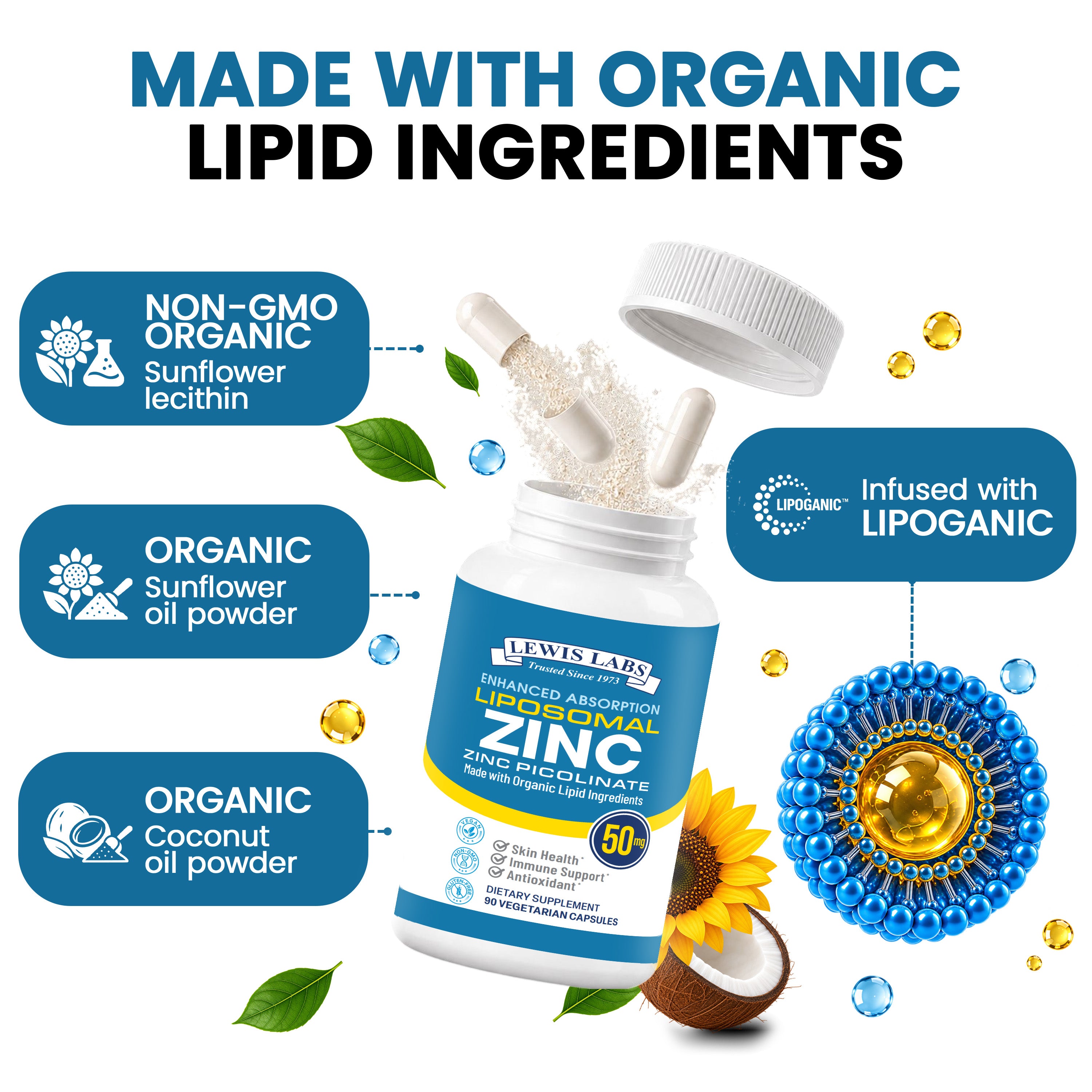 Life's Fortune Liposomal Zinc 50mg & Copper