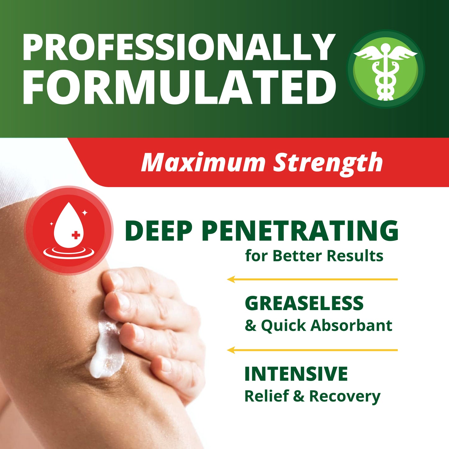 Deep Penetrating Greaseless Pain Relief Cream