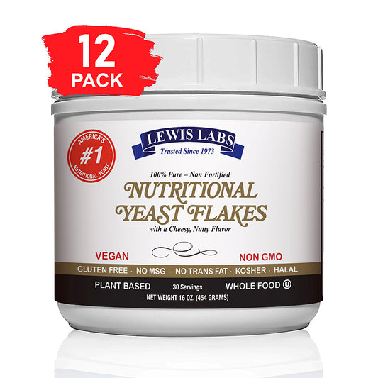 Special VEGAN Nutritional Yeast FLAKES 1 Lb. Pack of 12