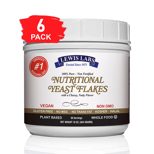 Special VEGAN Nutritional Yeast FLAKES 1 Lb. Pack of 6